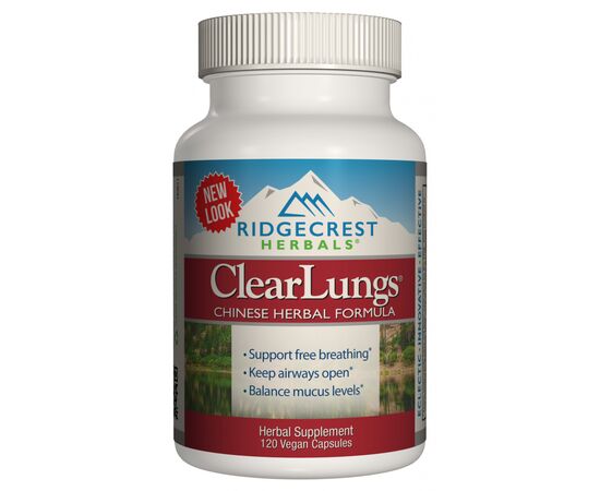 Травы Ridgecrest Herbals Комплекс для Поддержки Легких, Растительная Китайская (RCH136)