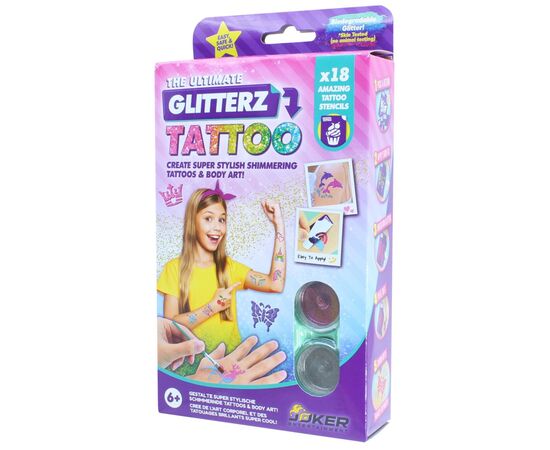 Набор для творчества Joker Glitterz tattoo Сделай тату серия B (32101B), изображение 2 Набор для творчества Joker Glitterz tattoo Сделай тату серия B (32101B), изображение 2