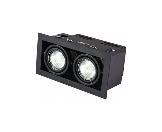 Светильник точечный Eurolamp LED GU10x2 black (LHK2-LED-GU10(black)), изображение 2 Светильник точечный Eurolamp LED GU10x2 black (LHK2-LED-GU10(black)), изображение 2