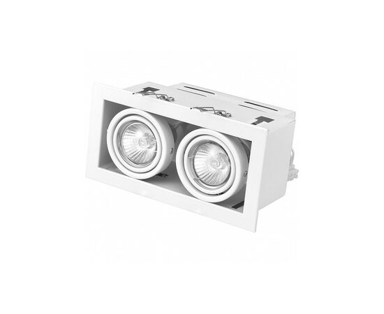 Светильник точечный Eurolamp LED GU10x2 white (LHK2-LED-GU10(white)), изображение 2 Светильник точечный Eurolamp LED GU10x2 white (LHK2-LED-GU10(white)), изображение 2