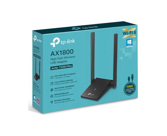Сетевая карта Wi-Fi TP-Link ARCHER-TX20U-PLUS, изображение 6 Сетевая карта Wi-Fi TP-Link ARCHER-TX20U-PLUS, изображение 6