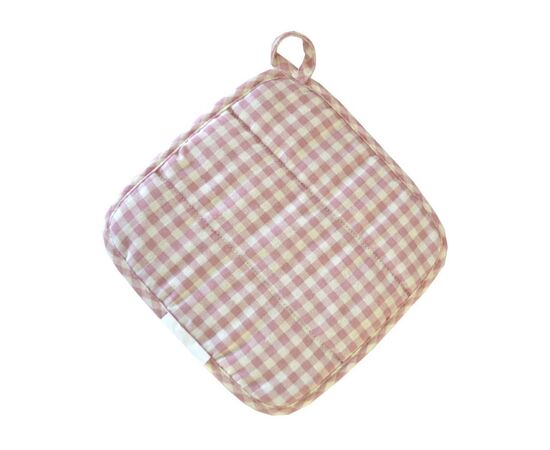 Кухонная прихватка Прованс Bella Розы/Розовая клетка 25х25 см (4823093416772), изображение 2 Кухонная прихватка Прованс Bella Розы/Розовая клетка 25х25 см (4823093416772), изображение 2
