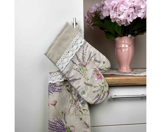 Кухонная прихватка Прованс рукавица Grosso с кружевом (4823093429130), изображение 4 Кухонная прихватка Прованс рукавица Grosso с кружевом (4823093429130), изображение 4