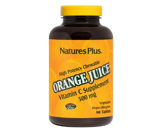 Витамин Natures Plus Витамин С, Orange Juice Vitamin C, 500 мг, Nature's Plus, 90 (NTP2465)
