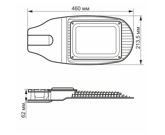 Прожектор Videx LED 50W 5000K Сірий (VL-SL06-505), изображение 2 Прожектор Videx LED 50W 5000K Сірий (VL-SL06-505), изображение 2
