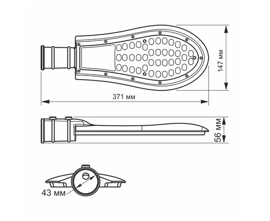 Прожектор Videx LED л IP65 30W 5000K VL-SLE15-306 (VL-SLE15-306), изображение 2 Прожектор Videx LED л IP65 30W 5000K VL-SLE15-306 (VL-SLE15-306), изображение 2