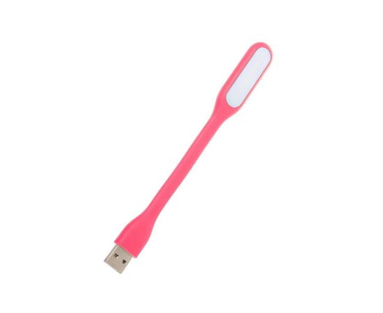 Лампа USB Optima LED, гнучка, рожевий (UL-001-PI)