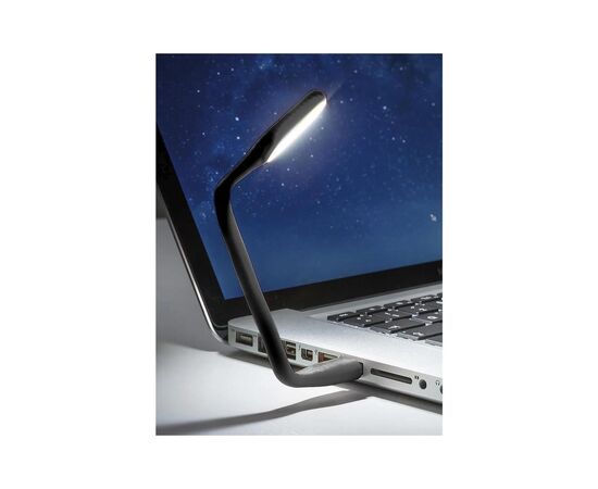 Лампа USB Optima LED, гибкая, черный (UL-001-BL), изображение 4