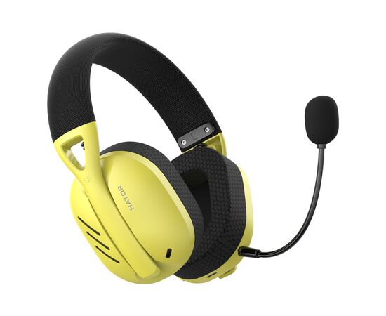 Наушники Hator Hyperpunk 2 Wireless Tri-mode Black/Yellow (HTA-857)