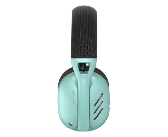 Наушники Hator Hyperpunk 2 Wireless Tri-mode Black/Mint (HTA-858), изображение 3 Наушники Hator Hyperpunk 2 Wireless Tri-mode Black/Mint (HTA-858), изображение 3