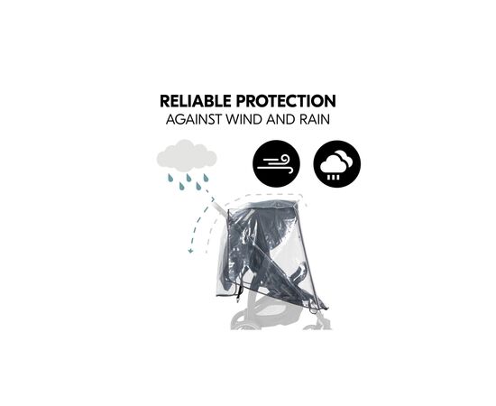 Дождевик Hauck Pushchair Raincover 4W (55077-9), изображение 2 Дождевик Hauck Pushchair Raincover 4W (55077-9), изображение 2
