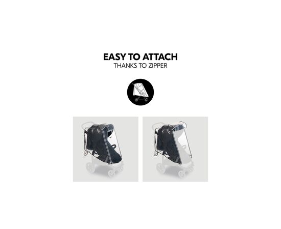 Дождевик Hauck Pushchair Raincover 4W (55077-9), изображение 4 Дождевик Hauck Pushchair Raincover 4W (55077-9), изображение 4