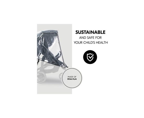 Дождевик Hauck Pushchair Raincover 4W (55077-9), изображение 6 Дождевик Hauck Pushchair Raincover 4W (55077-9), изображение 6