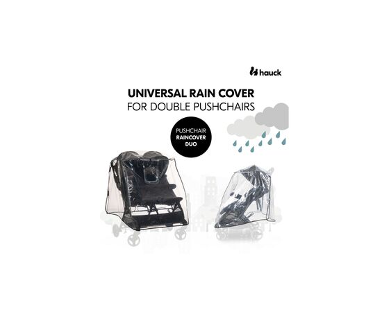 Дождевик Hauck Pushchair Raincover Duo (55081-6), изображение 2 Дождевик Hauck Pushchair Raincover Duo (55081-6), изображение 2