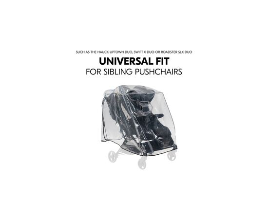 Дождевик Hauck Pushchair Raincover Duo (55081-6), изображение 7 Дождевик Hauck Pushchair Raincover Duo (55081-6), изображение 7