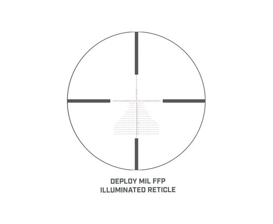 Оптический прицел Bushnell Match Pro 6-24x50 сетка Deploy MIL с подсветкой (MP6245BF8), изображение 5 Оптический прицел Bushnell Match Pro 6-24x50 сетка Deploy MIL с подсветкой (MP6245BF8), изображение 5