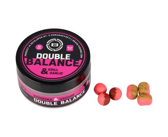 Бойл Brain fishing Double Balance Krill Garlic (креветка + часник) 10+8х12mm (1858.21.77)