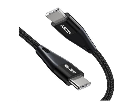 Дата кабель USB-C to USB-C 1.2m USB 2.0 60W Choetech (XCC-1003), изображение 2 Дата кабель USB-C to USB-C 1.2m USB 2.0 60W Choetech (XCC-1003), изображение 2