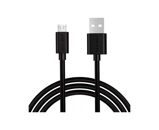 Дата кабель USB 2.0 AM to Micro 5P 1.2m 2.4A PVC Choetech (AB003)