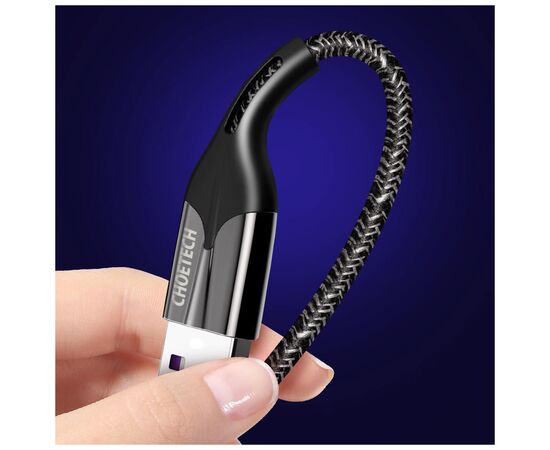 Дата кабель USB 2.0 AM to Type-C 1.2m 5A Choetech (AC0013), изображение 4 Дата кабель USB 2.0 AM to Type-C 1.2m 5A Choetech (AC0013), изображение 4