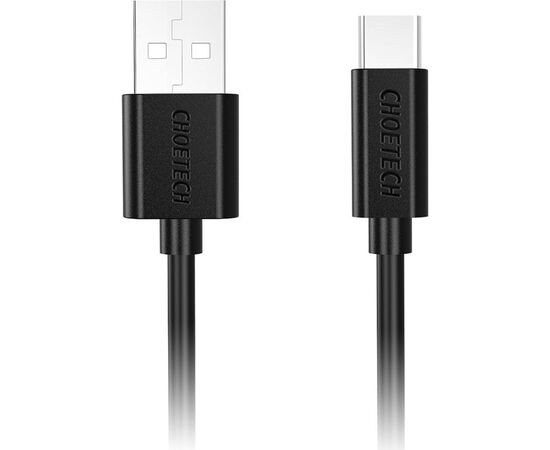 Дата кабель USB 2.0 AM to Type-C 2.0m 3A 18W PVC Choetech (AC0003)