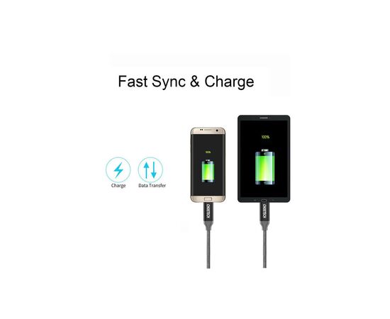 Дата кабель USB 3.0 AM to Type-C 1.0m 2.4A Choetech (AC0007), изображение 3 Дата кабель USB 3.0 AM to Type-C 1.0m 2.4A Choetech (AC0007), изображение 3