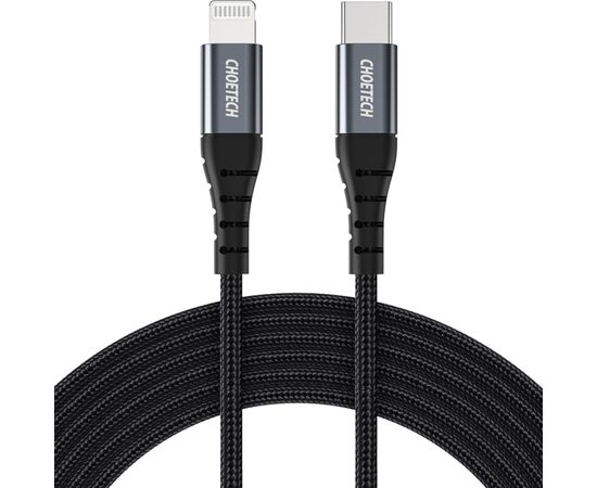 Дата кабель USB-C 3.1 to Lightning 2.0m 20W MFI Choetech (IP0041), изображение 2 Дата кабель USB-C 3.1 to Lightning 2.0m 20W MFI Choetech (IP0041), изображение 2