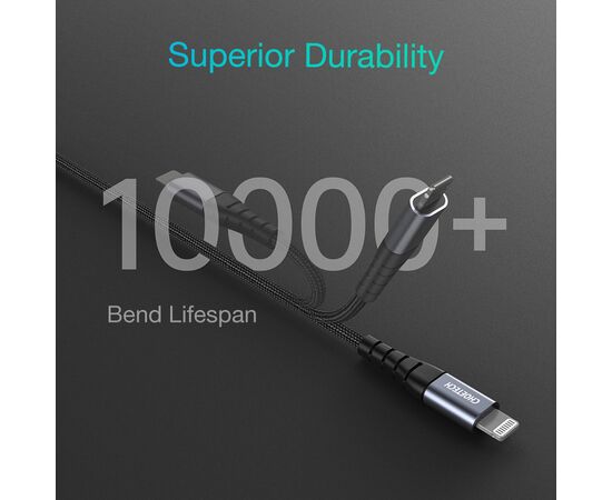 Дата кабель USB-C 3.1 to Lightning 2.0m 20W MFI Choetech (IP0041), изображение 6 Дата кабель USB-C 3.1 to Lightning 2.0m 20W MFI Choetech (IP0041), изображение 6