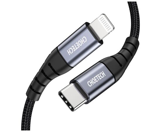 Дата кабель USB-C 3.1 to Lightning 3.0m 20W MFI Choetech (IP0042), изображение 2 Дата кабель USB-C 3.1 to Lightning 3.0m 20W MFI Choetech (IP0042), изображение 2