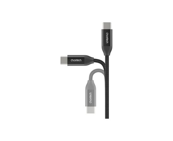 Дата кабель USB-C to USB-C 2.0m USB 3.1 Gen2 240W (50V/5A) Choetech (XCC-1036), изображение 3 Дата кабель USB-C to USB-C 2.0m USB 3.1 Gen2 240W (50V/5A) Choetech (XCC-1036), изображение 3
