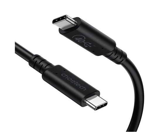 Дата кабель USB-C to USB-C 0.8m USB 4 100W 40Gbps 8K60Hz Choetech (XCC-1028)