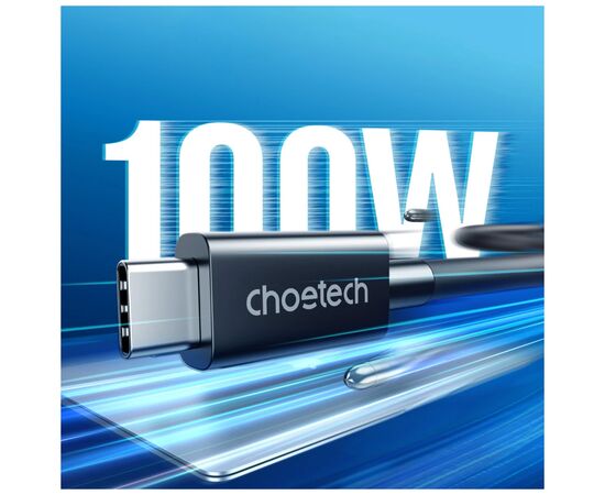 Дата кабель USB-C to USB-C 0.8m USB 4 100W 8K HDR Choetech (A3010), изображение 3 Дата кабель USB-C to USB-C 0.8m USB 4 100W 8K HDR Choetech (A3010), изображение 3