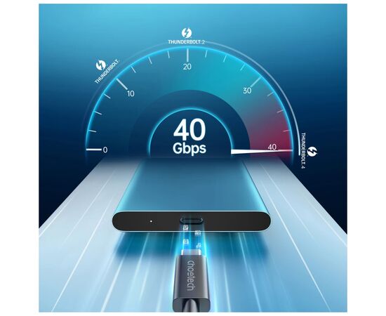 Дата кабель USB-C to USB-C 0.8m USB 4 100W 8K HDR Choetech (A3010), изображение 4 Дата кабель USB-C to USB-C 0.8m USB 4 100W 8K HDR Choetech (A3010), изображение 4