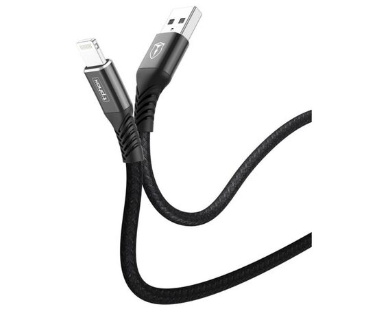Дата кабель USB 2.0 AM to Lightning 1.0m Jagger T-L814 Black T-Phox (T-L814 black), изображение 2 Дата кабель USB 2.0 AM to Lightning 1.0m Jagger T-L814 Black T-Phox (T-L814 black), изображение 2