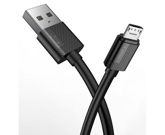 Дата кабель USB 2.0 AM to Micro 5P 2.0m Nets T-M801 Black T-Phox (T-M801(2) black), изображение 3 Дата кабель USB 2.0 AM to Micro 5P 2.0m Nets T-M801 Black T-Phox (T-M801(2) black), изображение 3