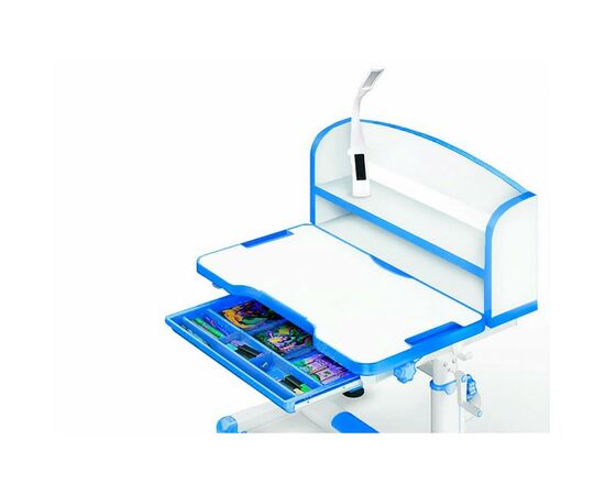 Парта со стулом Evo-kids BD-10 BL с лампой (BD-10 BL з лампою), изображение 2 Парта со стулом Evo-kids BD-10 BL с лампой (BD-10 BL з лампою), изображение 2