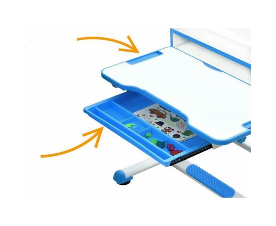 Парта со стулом Evo-kids BD-10 BL с лампой (BD-10 BL з лампою), изображение 5 Парта со стулом Evo-kids BD-10 BL с лампой (BD-10 BL з лампою), изображение 5