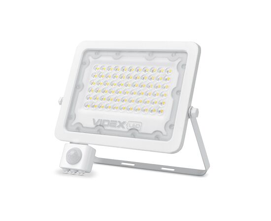 Прожектор Videx LED  50W 5000K с датчиком движения (VL-F2e505W-S)