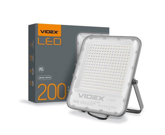 Прожектор Videx LED  PREMIUM 200W 5000K 220V Gray (VL-F2-2005G), изображение 3 Прожектор Videx LED  PREMIUM 200W 5000K 220V Gray (VL-F2-2005G), изображение 3