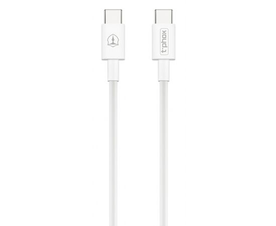 Дата кабель USB Type-C to Type-C 1.0m 3A White T-Phox (T-CC834)