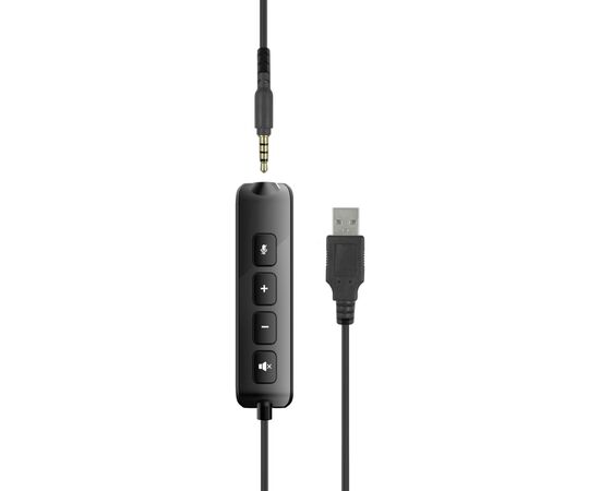 Наушники Speedlink METIS USB Stereo Headset 3.5mm Jack with USB Soundcard Black (SL-870007-BK), изображение 4 Наушники Speedlink METIS USB Stereo Headset 3.5mm Jack with USB Soundcard Black (SL-870007-BK), изображение 4