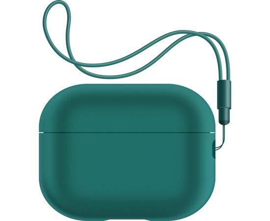 Чохол для навушників Armorstandart Silicone Case with straps для Apple Airpods Pro 2 Dark Green (ARM68612)
