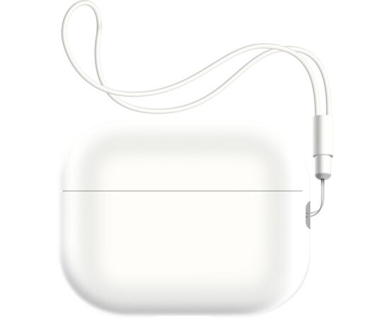 Чехол для наушников Armorstandart Silicone Case with straps для Apple Airpods Pro 2 White (ARM68618)