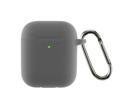 Чехол для наушников Armorstandart Ultrathin Silicone Case With Hook для Apple AirPods 2 Advanced Ash (ARM59677)