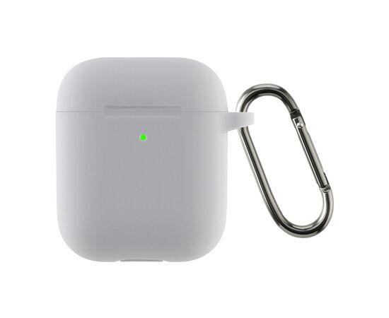 Чехол для наушников Armorstandart Ultrathin Silicone Case With Hook для Apple AirPods 2 Light Grey (ARM59685)