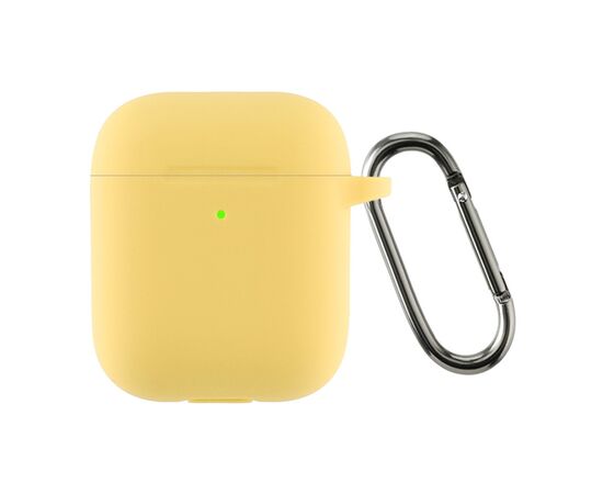 Чехол для наушников Armorstandart Ultrathin Silicone Case With Hook для Apple AirPods 2 Yellow (ARM59696)