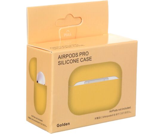 Чехол для наушников Armorstandart Ultrathin Silicone Case для Apple AirPods Pro Golden (ARM55965), изображение 3 Чехол для наушников Armorstandart Ultrathin Silicone Case для Apple AirPods Pro Golden (ARM55965), изображение 3