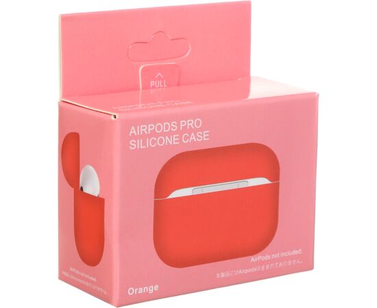 Чехол для наушников Armorstandart Ultrathin Silicone Case для Apple AirPods Pro Orange (ARM55959), изображение 3 Чехол для наушников Armorstandart Ultrathin Silicone Case для Apple AirPods Pro Orange (ARM55959), изображение 3