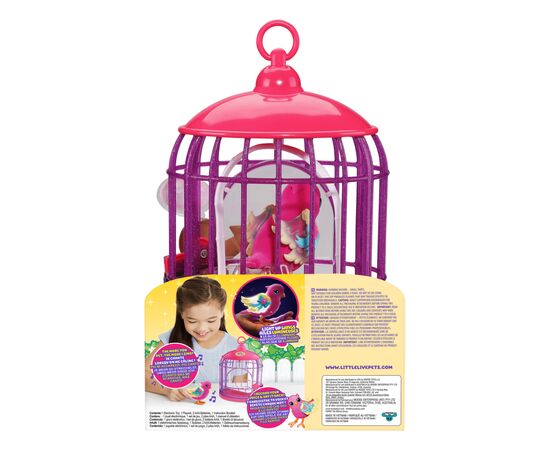 Интерактивная игрушка Moose Говорящая птичка Тиара Твинклз со светом в клетке (26457), изображение 3 Интерактивная игрушка Moose Говорящая птичка Тиара Твинклз со светом в клетке (26457), изображение 3