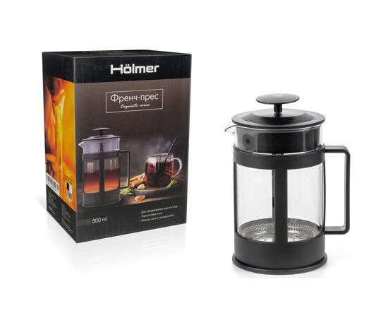 Френч-прес Hölmer Honeyed FP-00800-PB 800 мл Black (FP-00800-PB Honeyed), зображення 6 Френч-прес Hölmer Honeyed FP-00800-PB 800 мл Black (FP-00800-PB Honeyed), зображення 6